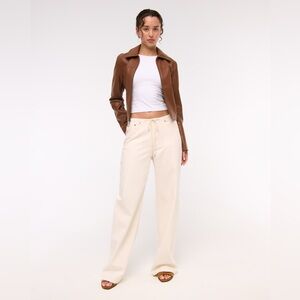 Abercrombie & Fitch White Long Sleeve